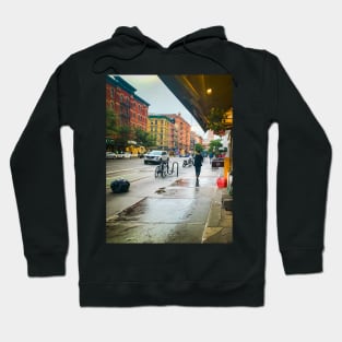 Upper West Side Rainy Day Street Manhattan NYC Hoodie